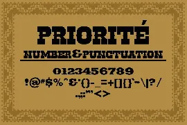 Priorite - Vintage Fonts