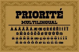 Priorite - Vintage Fonts