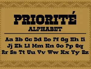 Priorite - Vintage Fonts