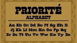 Priorite - Vintage Fonts