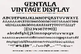 Gentala Vintage Font