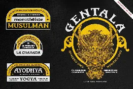 Gentala Vintage Font