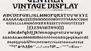 Gentala Vintage Font