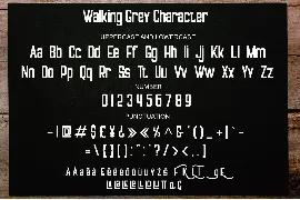 Walking Grey font