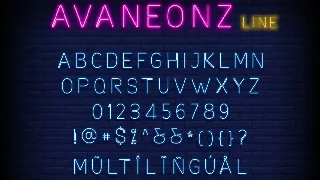 Avaneonz - Neon Font