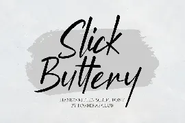 Slick Buttery font