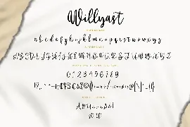 Willyast Calligraphy Business Font