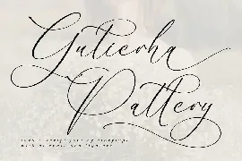 Gutierha Pattery Luxury Script Font