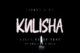 Kulisha - Rough Brush Font