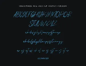 Volantines Brush SVG Font