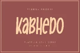 Kabhedo - Playfull Sans Serif Font