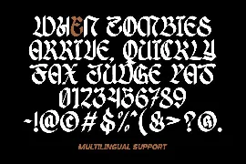 Warfake - Hand Draw Blackletter font