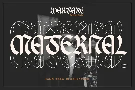 Warfake - Hand Draw Blackletter font