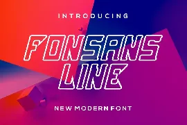 Fonsans line font