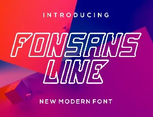 Fonsans line font