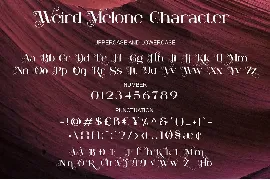 Weird Melone font