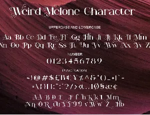 Weird Melone font