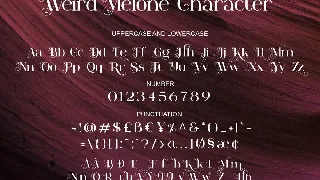 Weird Melone font