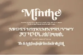 Minthe - Serif Font