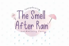 The Smell After Rain font