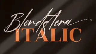 Blendstera Signature Font