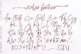 Winter Brother font