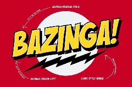 Buzinga! | Comic Layered Font