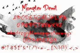 Monster Demit font