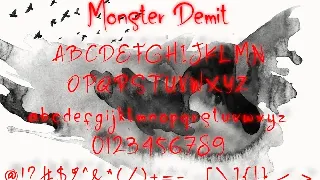 Monster Demit font