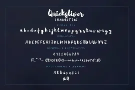 Quicksliver Brush Advertisement Font