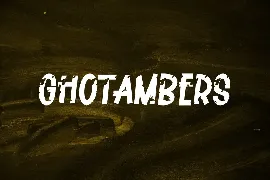 Ghotambers - Brush Font