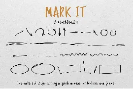 MARK IT handwritten marker typeface font