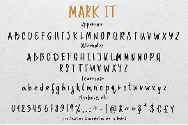 MARK IT handwritten marker typeface font