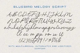 Bluebird Melody font