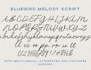 Bluebird Melody font