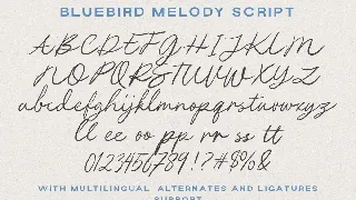 Bluebird Melody font