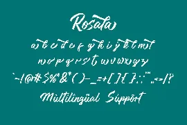 Rosala New font