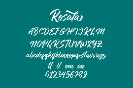 Rosala New font