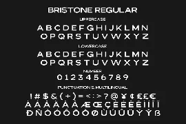 Bristone - Expanded Sans Family font