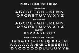 Bristone - Expanded Sans Family font