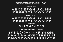 Bristone - Expanded Sans Family font