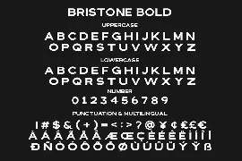 Bristone - Expanded Sans Family font