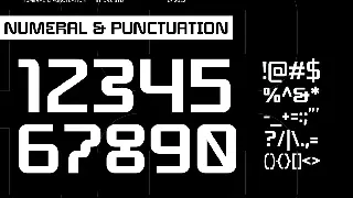 Gleford - Modern Sci-fi Font