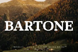 Bartone Serif Typeface Font