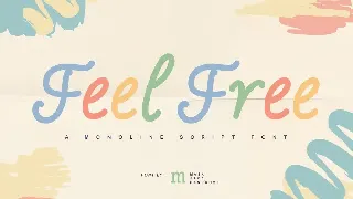 Feel Free | A Monoline Script Font