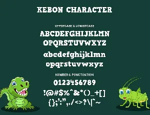 Kebon - Decorative Font