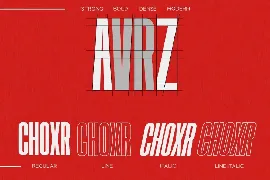 CHOXR - Authentic Condensed Sans font