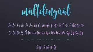 Multiberry - Script Font