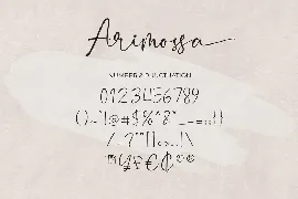 Arimossa Signature Font