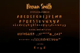 Brown Smith - Modern Bold Script fonts